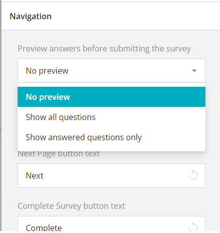 A screenshot of a survey Description automaticallygenerated